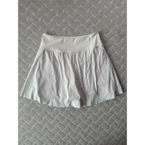 Fore All Skort Womens Large White Golf‎ Athletic Built-In Shorts Liner Tennis